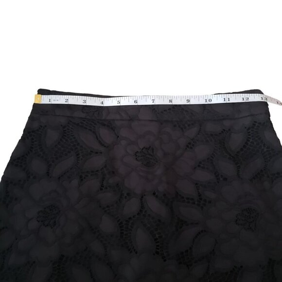 NWT Bebe black floral lace pencil skirt - Picture 7 of 11